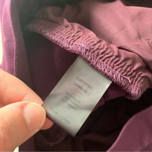 Universal  Standard Womens Cigarette Pants Purple Rayon Trouser Ankle M 18 20 - Picture 7 of 14